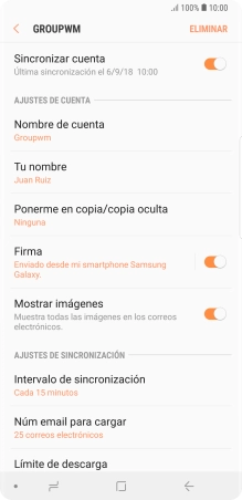 Pulsa Intervalo de sincronización.