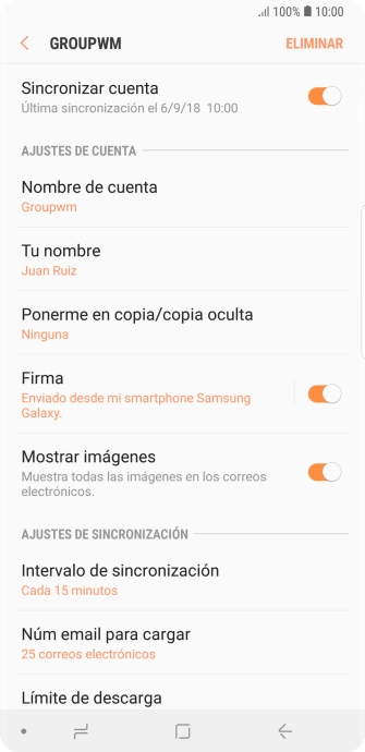 Pulsa Intervalo de sincronización.
