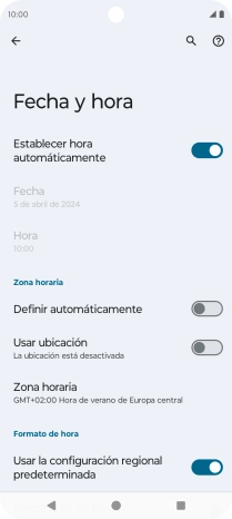 Pulsa el indicador junto a 