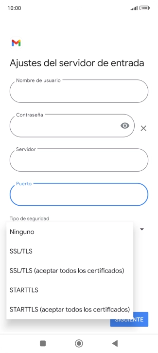 Pulsa SSL/TLS.