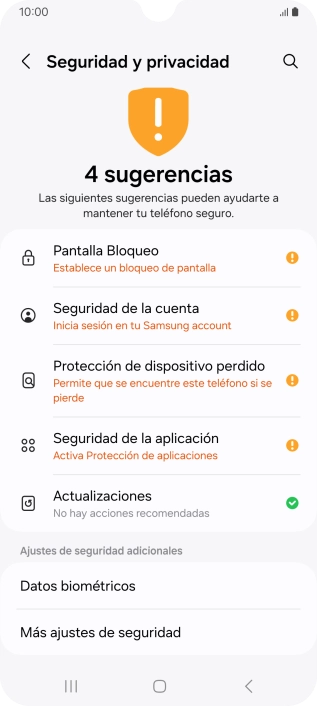 Pulsa Más ajustes de seguridad.