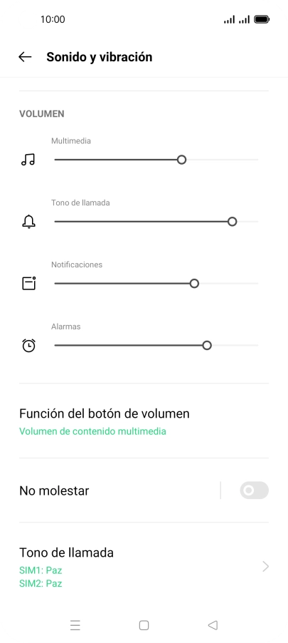 Pulsa Tono de llamada.