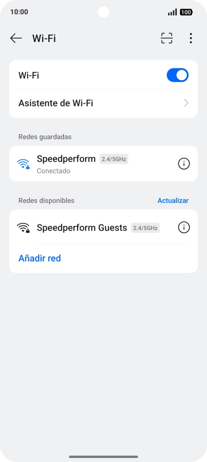 Desliza el dedo hacia arriba desde la parte inferior de la pantalla para terminar y volver a la pantalla de inicio.