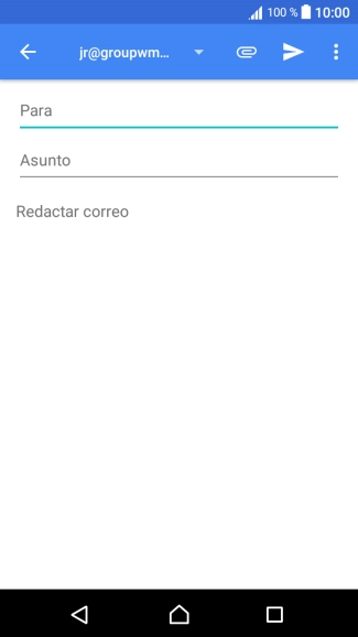 Pulsa en el campo de búsqueda e introduce las primeras letras del nombre del destinatario deseado.