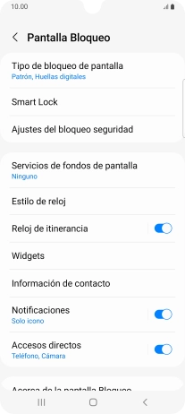 Pulsa Tipo de bloqueo de pantalla e introduce el código de seguridad extra que has creado anteriormente.