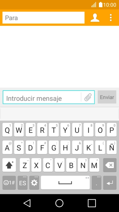 Abre una nota, un mensaje o un correo electrónico, de modo que el teclado esté visible en la pantalla y el teléfono esté listo para la entrada de texto.