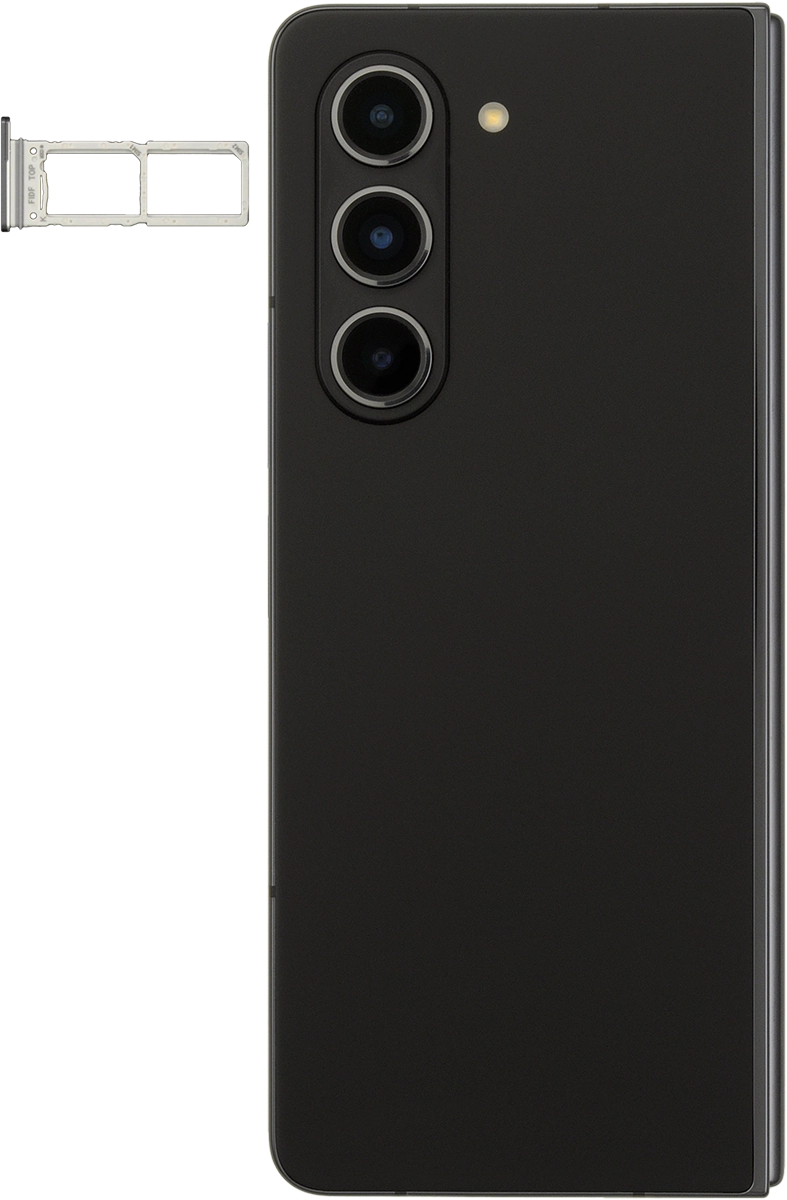 Gira la tarjeta SIM de modo que la esquina biselada de la tarjeta coincida con la esquina biselada de su contenedor. A continuación insértala en el contenedor.