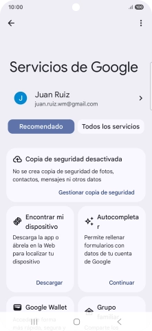 Pulsa Encontrar mi dispositivo.