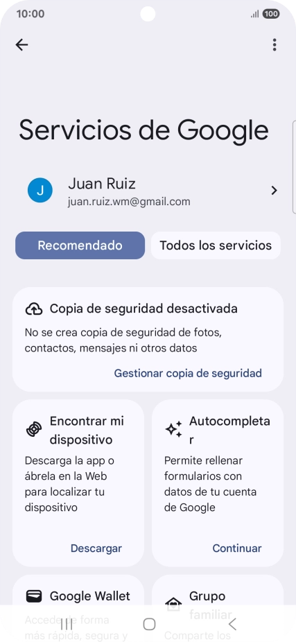 Pulsa Encontrar mi dispositivo.