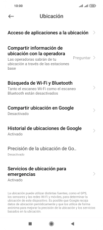 Pulsa Precisión de la ubicación de Go...