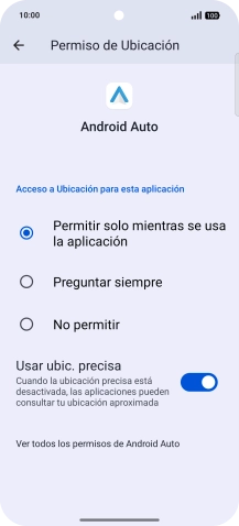Pulsa el ajuste deseado.