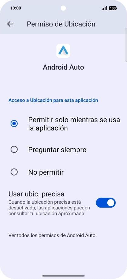Pulsa el ajuste deseado.