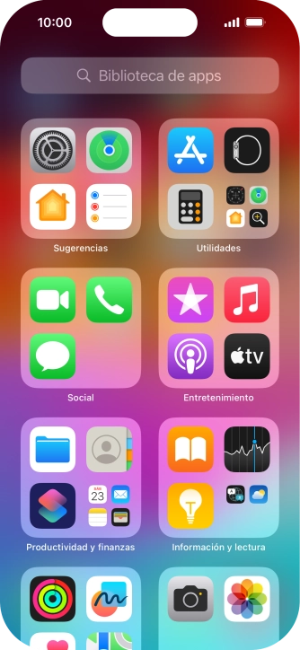 Pulsa la app deseada.