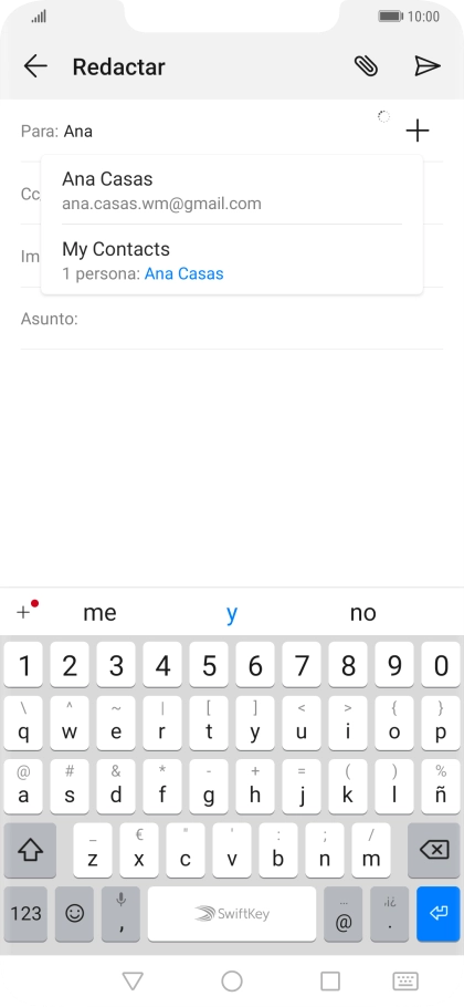 Pulsa el contacto deseado.