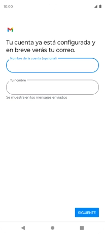 Pulsa Tu nombre e introduce el nombre del remitente.