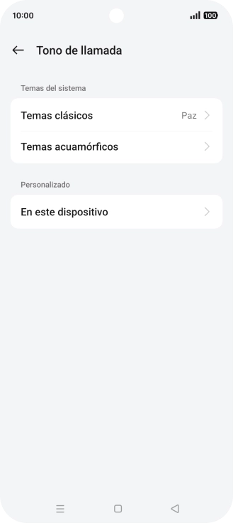 Pulsa la categoría deseada.