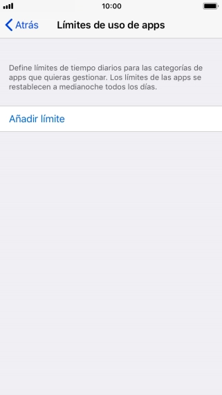 Pulsa Añadir límite.