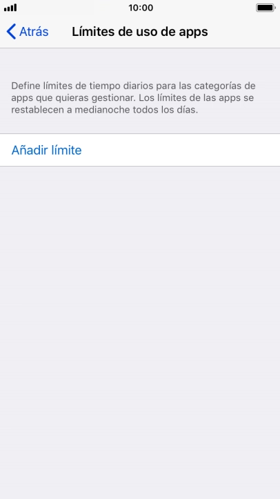 Pulsa Añadir límite.