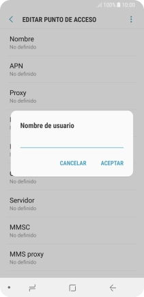Introduce wap@wap y pulsa ACEPTAR.