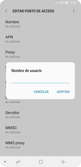 Introduce wap@wap y pulsa ACEPTAR.