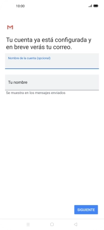 Pulsa Tu nombre e introduce el nombre del remitente.