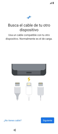 Pulsa ¿No tienes cable?.
