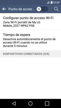 Pulsa Configurar punto de acceso Wi-Fi.