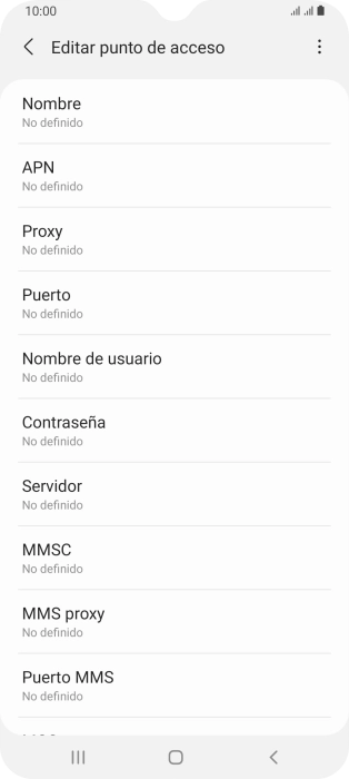 Pulsa Nombre.