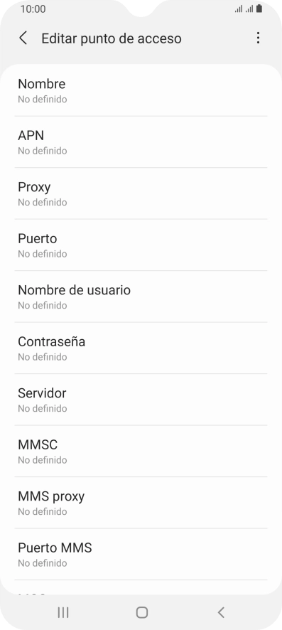 Pulsa Nombre.