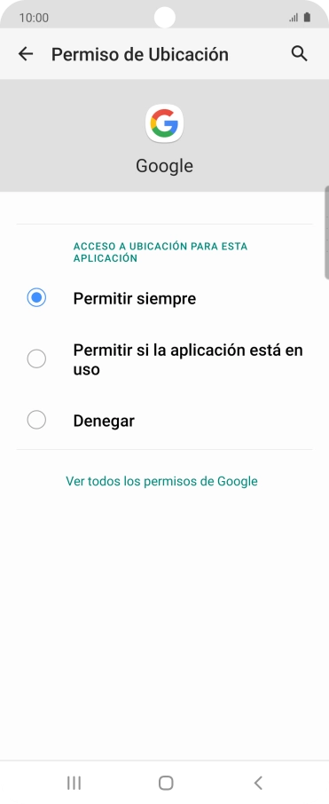 Pulsa el ajuste deseado.