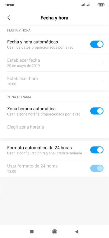 Pulsa la tecla de inicio para terminar y regresar a la pantalla de inicio.