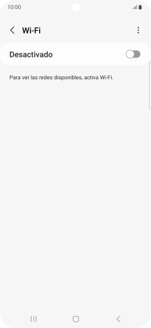 Pulsa el indicador para activar la función.