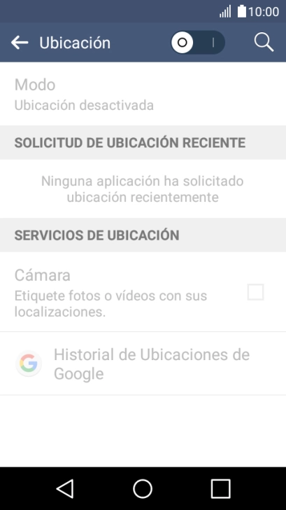 Pulsa el indicador junto a 