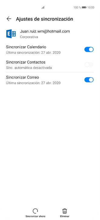 Pulsa el indicador junto a 