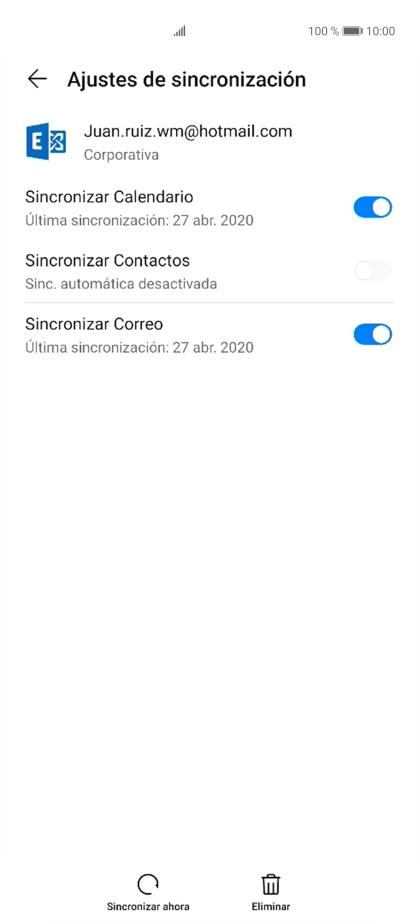 Pulsa el indicador junto a 