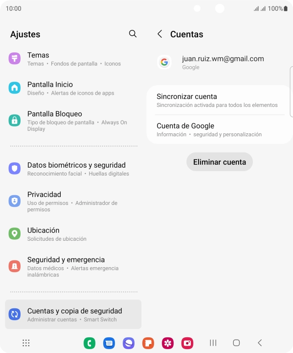 Pulsa Sincronizar cuenta.