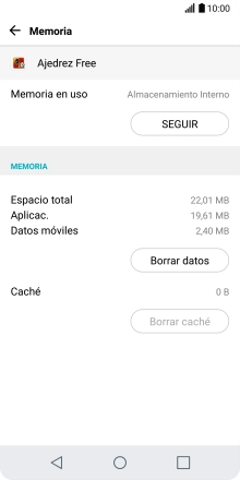 Pulsa la tecla de inicio para terminar y regresar a la pantalla de inicio.