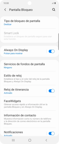 Pulsa Tipo de bloqueo de pantalla.