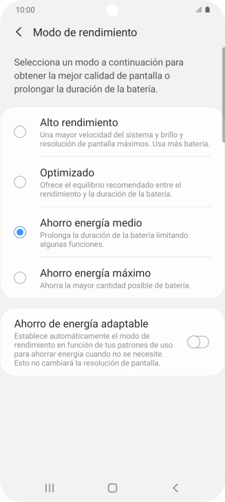 Pulsa la tecla de inicio para terminar y regresar a la pantalla de inicio.