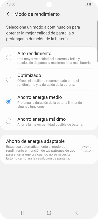 Pulsa la tecla de inicio para terminar y regresar a la pantalla de inicio.