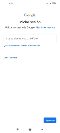 Si no tienes una cuenta de Google, pulsa Crear cuenta y sigue las indicaciones de la pantalla para ver cómo crear una cuenta nueva.