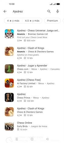Pulsa la app deseada.
