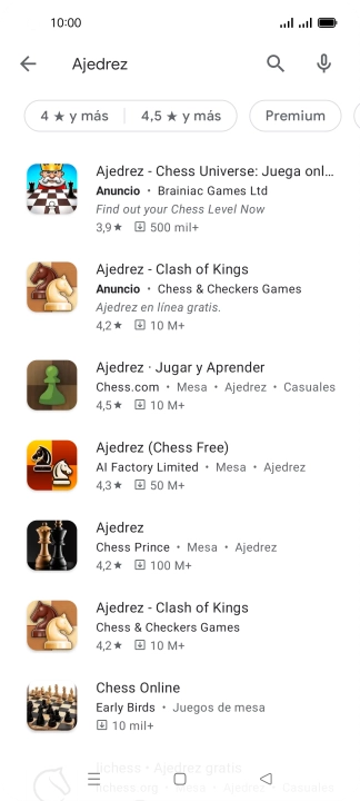 Pulsa la app deseada.