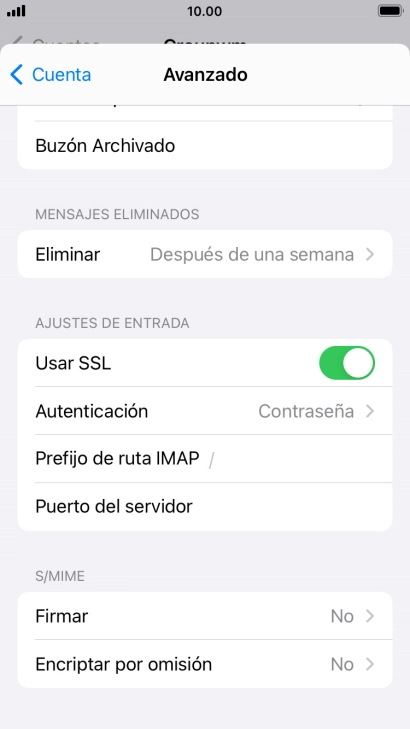 Pulsa el indicador junto a 