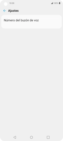 Pulsa Número del buzón de voz.