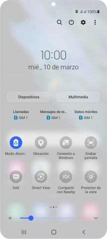 Pulsa la tecla de inicio para terminar y regresar a la pantalla de inicio.