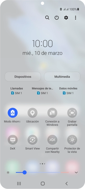 Pulsa la tecla de inicio para terminar y regresar a la pantalla de inicio.