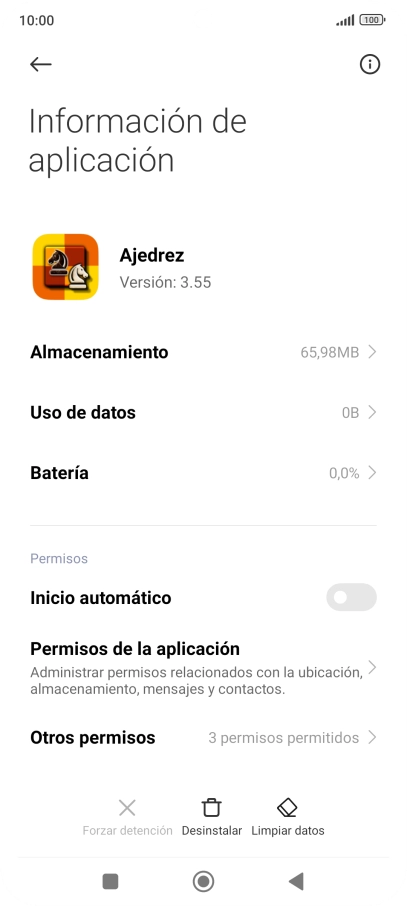 Pulsa Limpiar datos.