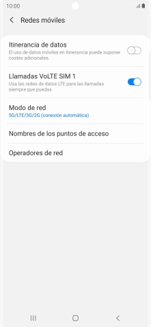 Pulsa Nombres de los puntos de acceso.