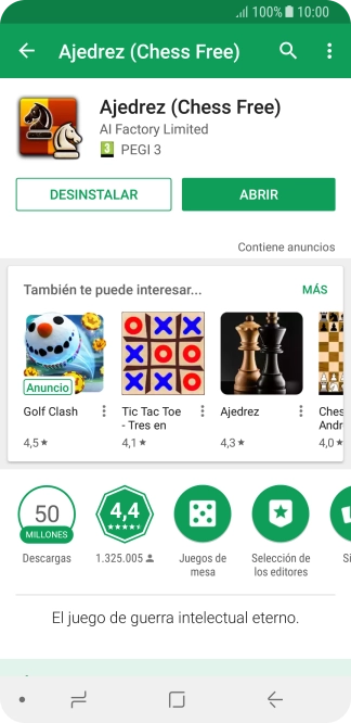 Pulsa la tecla de inicio para terminar y regresar a la pantalla de inicio.